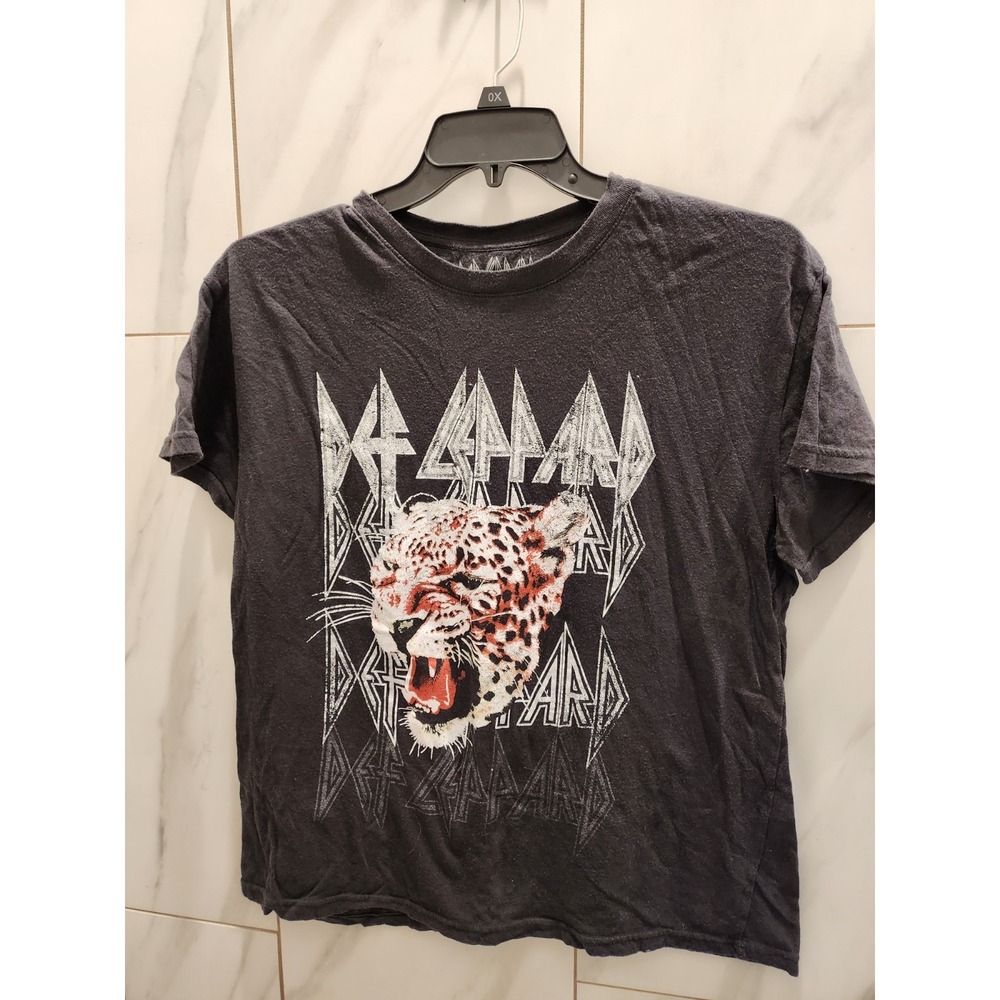 Def Leppard Black Short Sleeve Crew Neck T-shirt, XL, Unisex, 2021 Limited.